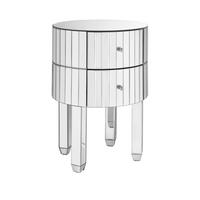 buy phoebe round 2 drawer mirrored chest 5f190a97726af
