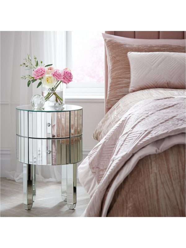 buy phoebe round 2 drawer mirrored chest 5f190a9c92a82