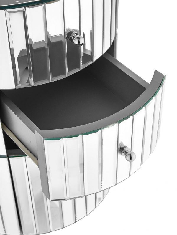 buy phoebe round 2 drawer mirrored chest 5f190a9f13d8c