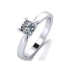 buy platinum 1 2ct moissanite solitaire ring 5f198f1e5aac1
