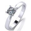 buy platinum 1 2ct moissanite solitaire ring 5f198f244b843