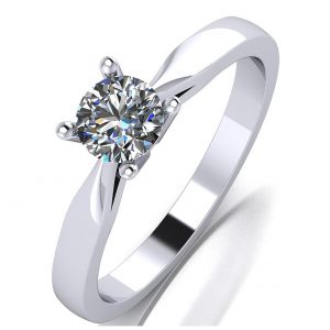buy platinum 1 2ct moissanite solitaire ring 5f198f244b843