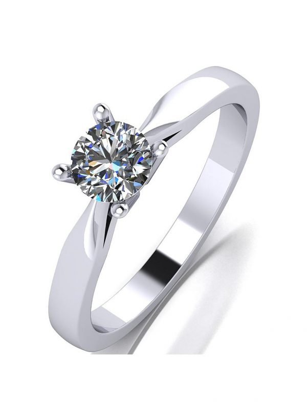 buy platinum 1 2ct moissanite solitaire ring 5f198f244b843