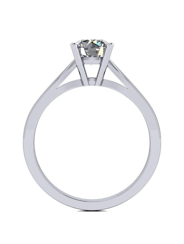 buy platinum 1 2ct moissanite solitaire ring 5f198f25dc750