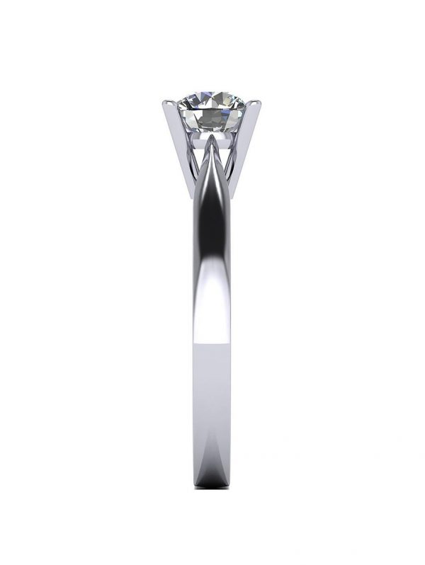 buy platinum 1 2ct moissanite solitaire ring 5f198f2779bac