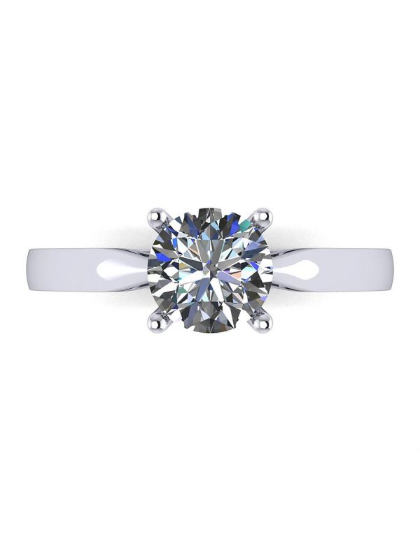 buy platinum 1 2ct moissanite solitaire ring 5f198f283ea17