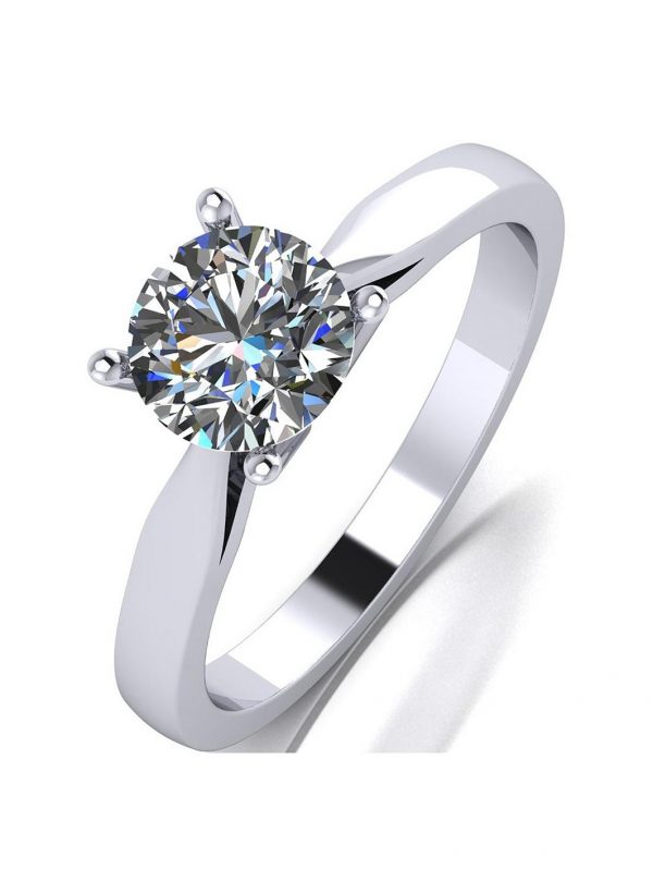 buy platinum 1ct moissanite solitaire ring 5f21773539fb3