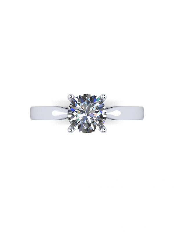 buy platinum 1ct moissanite solitaire ring 5f217737d2e3f