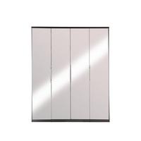 buy prague 4 door wardrobe with mirrored doors and internal chest of 3 drawers 5f2394c119ad2