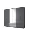 buy prague gloss 6 door mirrored wardrobe 5f1a5a25dd1db