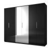 buy prague gloss 6 door mirrored wardrobe 5f1a5a26d4bf2