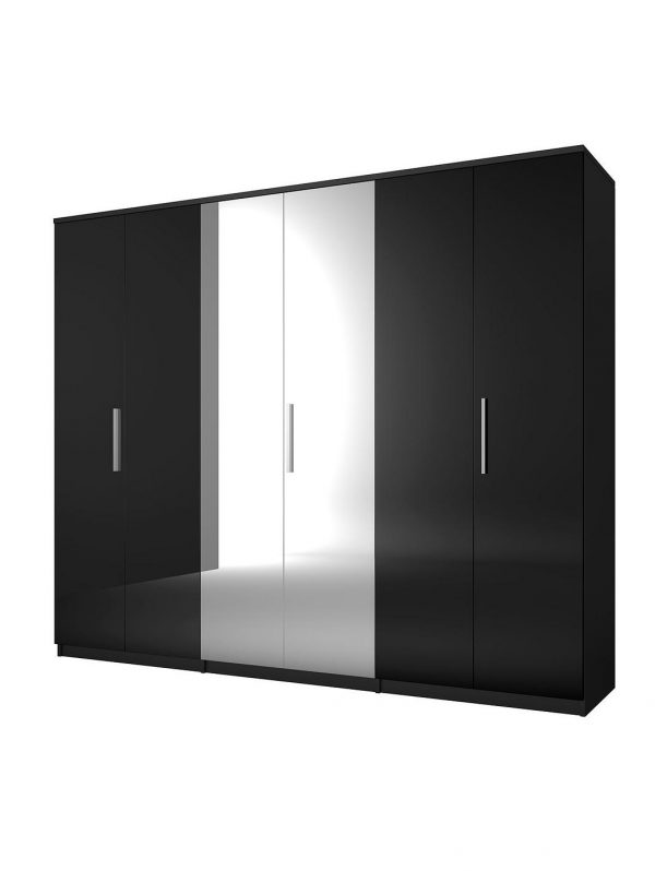 buy prague gloss 6 door mirrored wardrobe 5f1a5a26d4bf2