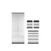 buy prague mirror 4 piece package 2 door wardrobe 4 drawer chest and 2 bedside cabinets buy and save 5f17bb7b3ff4a