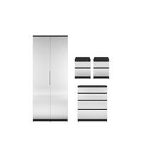 buy prague mirror 4 piece package 2 door wardrobe 4 drawer chest and 2 bedside cabinets buy and save 5f17bb7b3ff4a