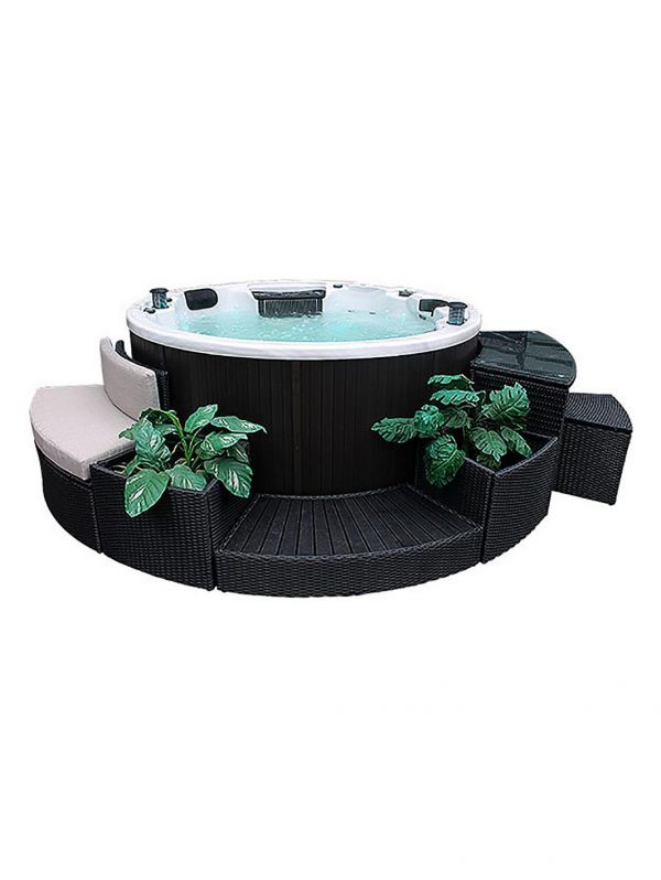 buy rattan deep planter for round spa 5f19267a5455e