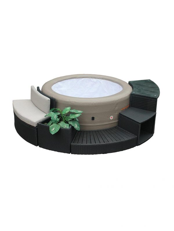 buy rattan deep planter for round spa 5f19267d92524