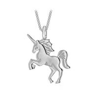 buy rhodium plated sterling silver unicorn pendant necklace 5f16ec105dd73