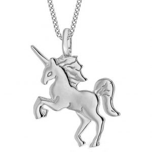buy rhodium plated sterling silver unicorn pendant necklace 5f16ec1571cf5