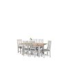 buy richmond 140 180 cm extending solid wood and veneer dining table 6 chairs 5f1a68d79401a