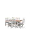 buy richmond 140 180 cm extending solid wood and veneer dining table 6 chairs 5f1a68dd84d29