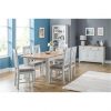 buy richmond 140 180 cm extending solid wood and veneer dining table 6 chairs 5f1a68df98ffe