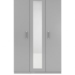 buy sanford 3 door high gloss mirrored wardrobe 5f17b6d00c204