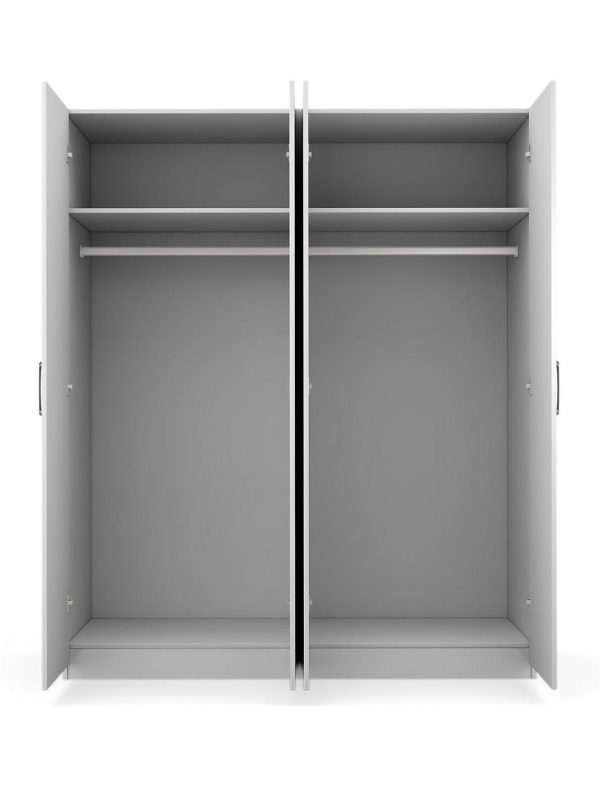 buy sanford 4 door high gloss mirrored wardrobe 5f1fa009abdbf