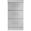 buy sanford ready assembled high gloss 3 drawer bedside chest 5f190a6063825