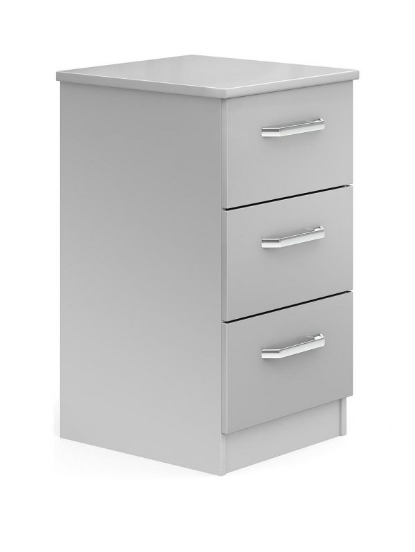 buy sanford ready assembled high gloss 3 drawer bedside chest 5f190a626c9f0
