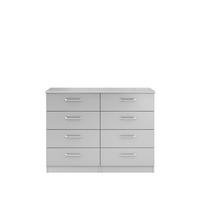 buy sanford ready assembled high gloss 4 4 drawer chest 5f190aa80376a