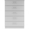 buy sanford ready assembled high gloss 5 drawer chest 5f190ac3b7f10