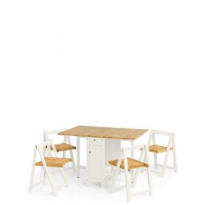 buy savoy 120 cm space saver dining table 4 chairs 5f1a689c0e0f9
