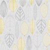 buy scandi leaf wallpaper yellow 5f17d7d17dd41