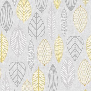 buy scandi leaf wallpaper yellow 5f17d7d17dd41