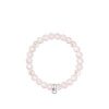 buy semi precious bead pink and pearl stretch charm bracelet 5f159ad00282f