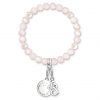 buy semi precious bead pink and pearl stretch charm bracelet 5f159ad5c407b