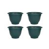 buy set of 4 green 48cm round bell planters 5f17d558c66a3