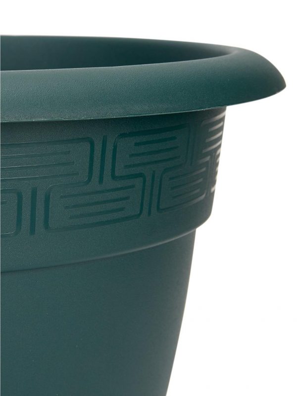 buy set of 4 green 48cm round bell planters 5f17d55dbffc7