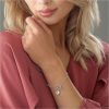 buy silver and rose gold plated double heart t bar bracelet 5f159b321a3bb