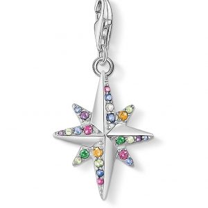 buy silver colourful star compass charm 5f17149520cc3