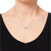 buy silver cubic zirconia double heart necklace 5f16ec6acbc49