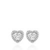 buy silver cubic zirconia heart earrings 5f16ee024671c