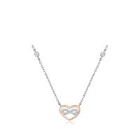 buy silver rose gold plated cubic zirconia infinity necklace 5f1ae04b7ff8a