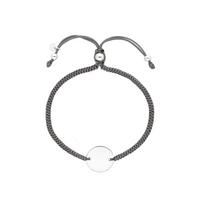 buy simply silver sterling silver personalised engravable disc adjustable grey toggle bracelet 5f17182ec80a0