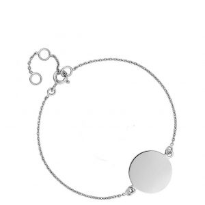 buy simply silver sterling silver personalised engravable disc bracelet 5f17185802be6