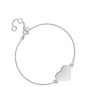 buy simply silver sterling silver personalised engravable heart disc bracelet 5f1718b4b7721