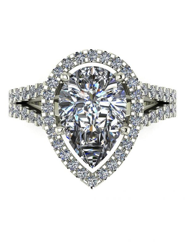 buy special edition 9ct white gold lady lynsey 5 carat moissanite pear halo ring 5f2025a4a80fe