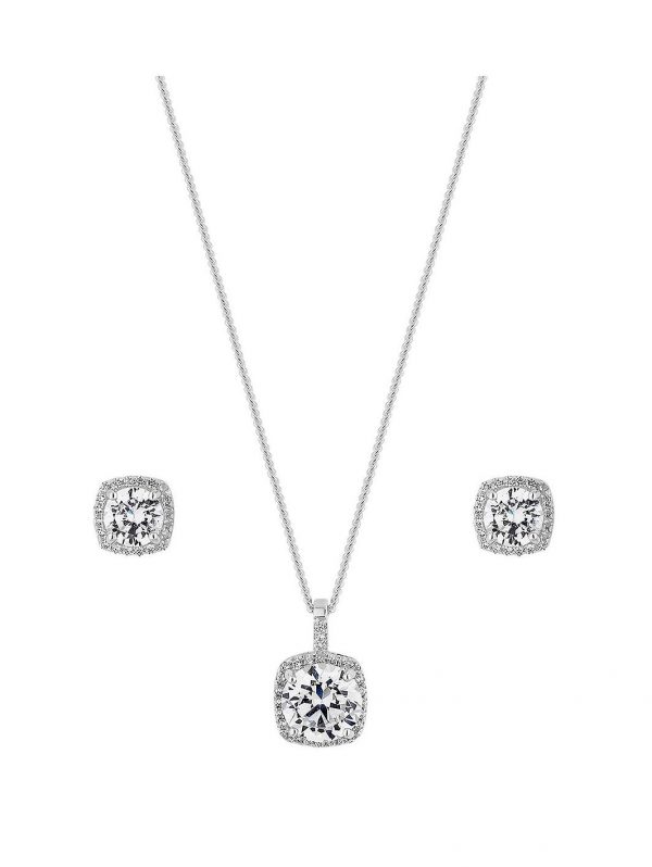 buy square halo jewellery set 5f18691014fc4