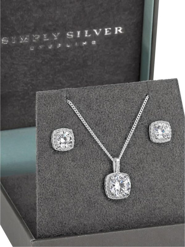 buy square halo jewellery set 5f186911d493c