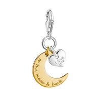 buy sterling silver charm club love you to the moon and back charm 5f1714acef232